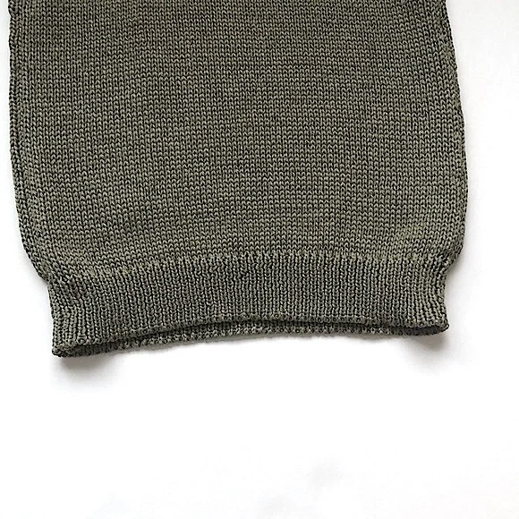 NWOT Damaged Loft Square Neck Sweater Knit Tank Top In Olive Green Size Small - Picture 8 of 13